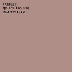 #AE8E87 - Brandy Rose Color Image
